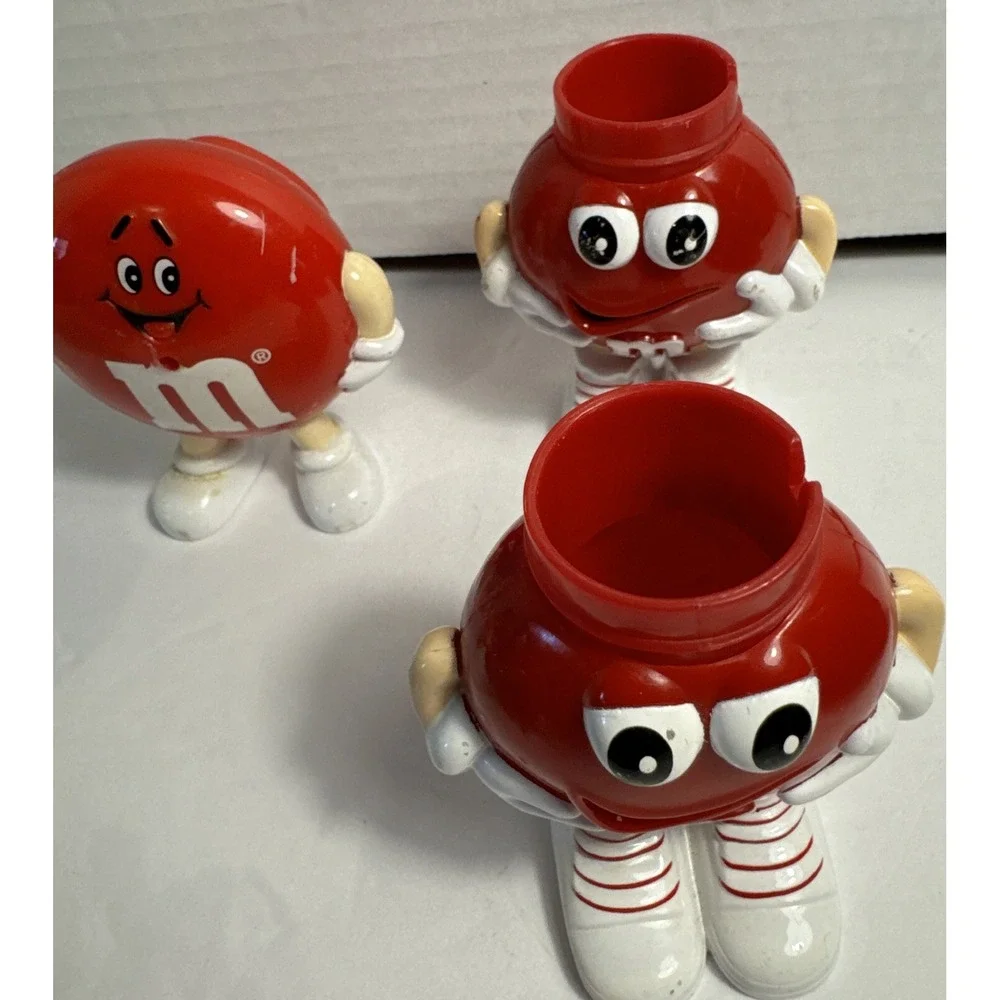 Lot of 6 M&M Mini Candy FIGURES & Dispenser For Type Not Included